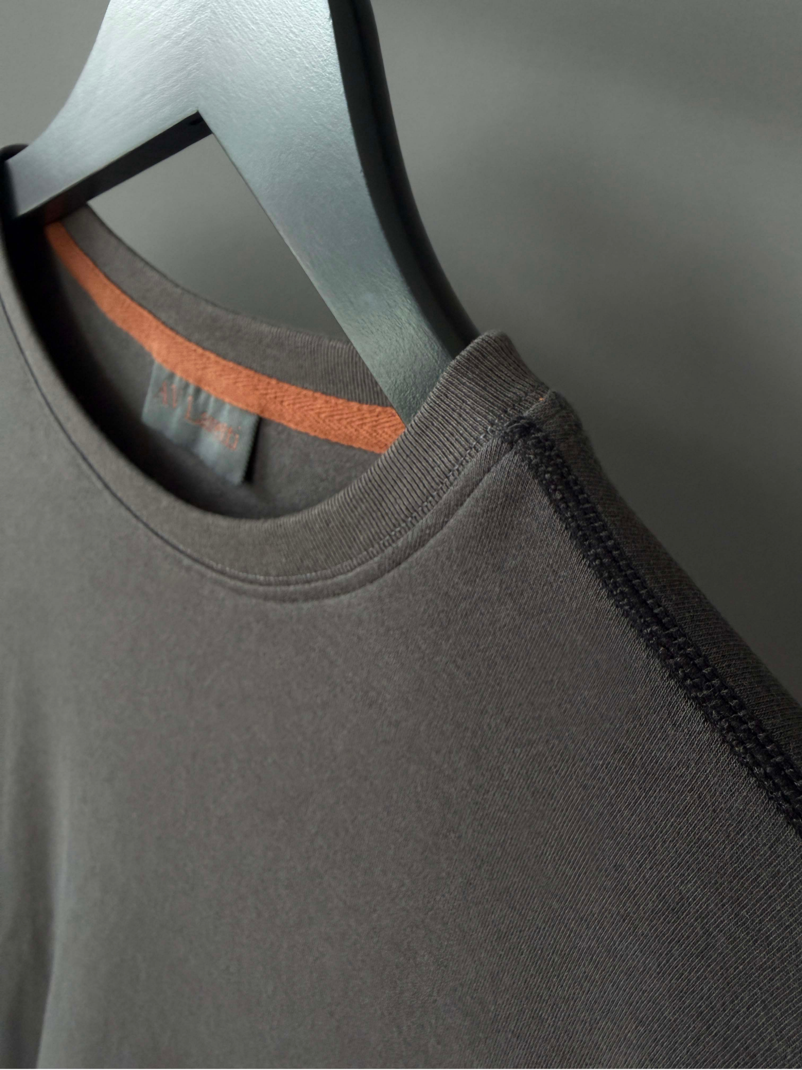 Charcoal grey crewneck standard tee
