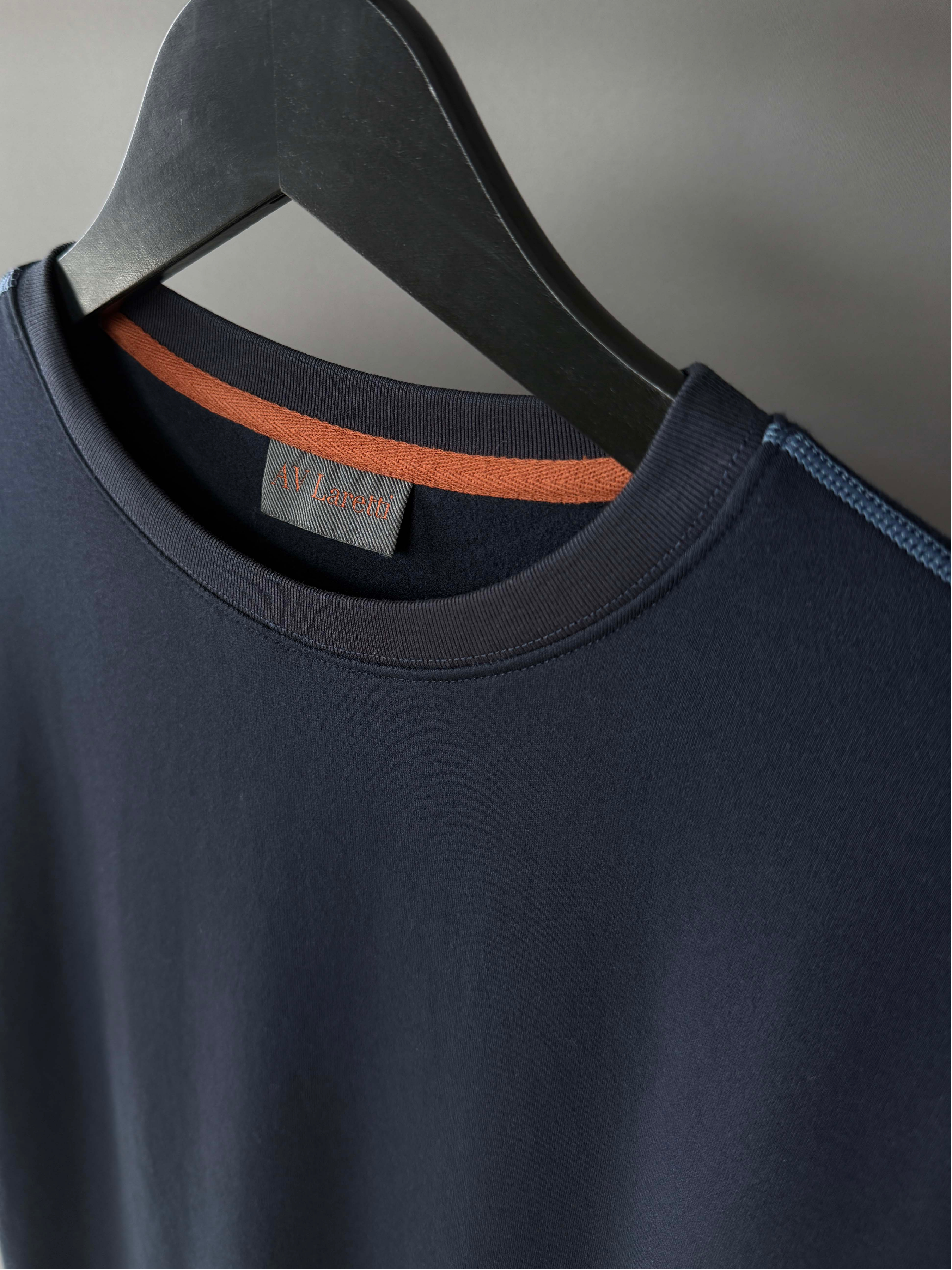 Navy blue standard crew neck