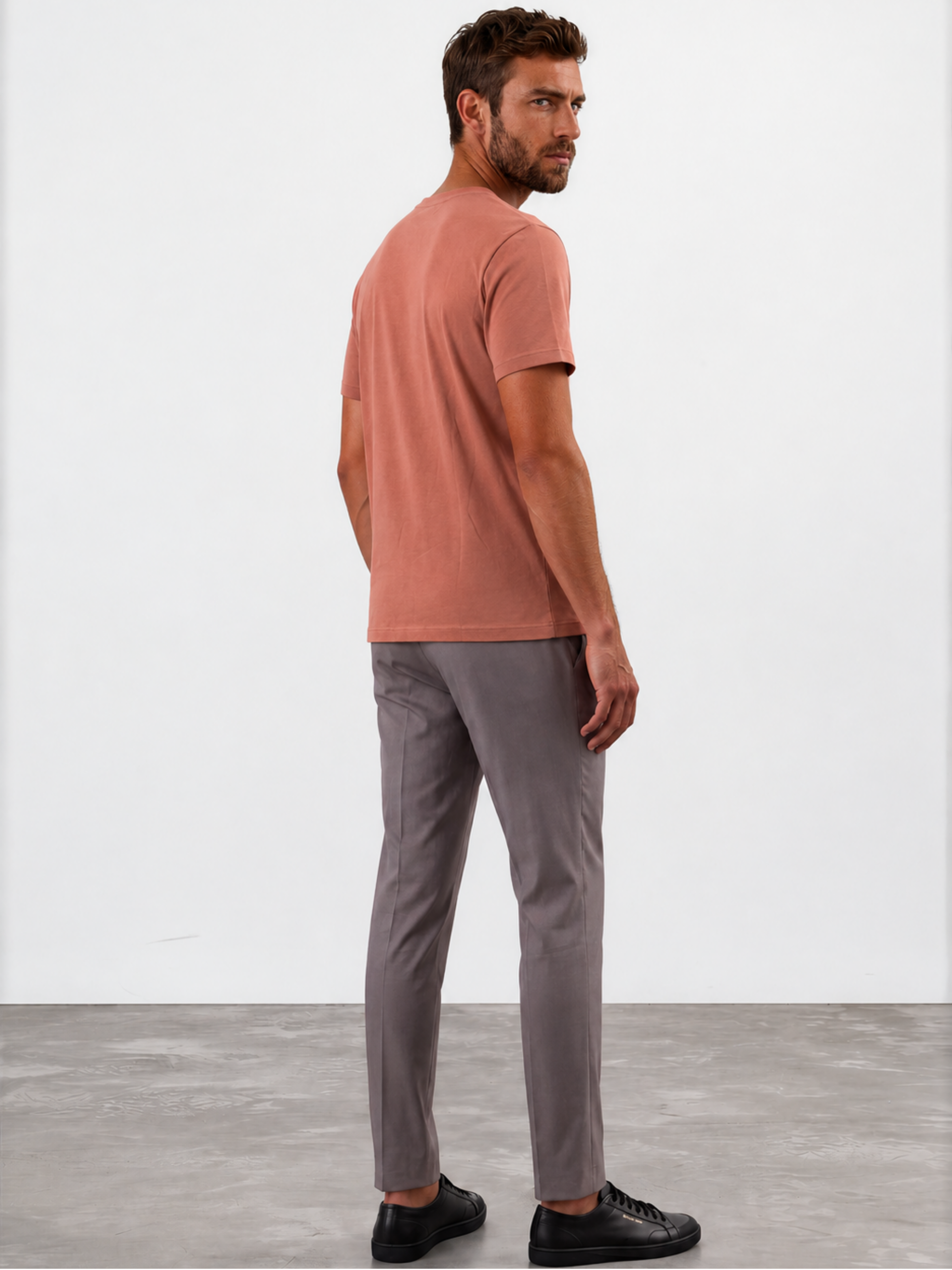 Saddle Brown standard crew neck tee