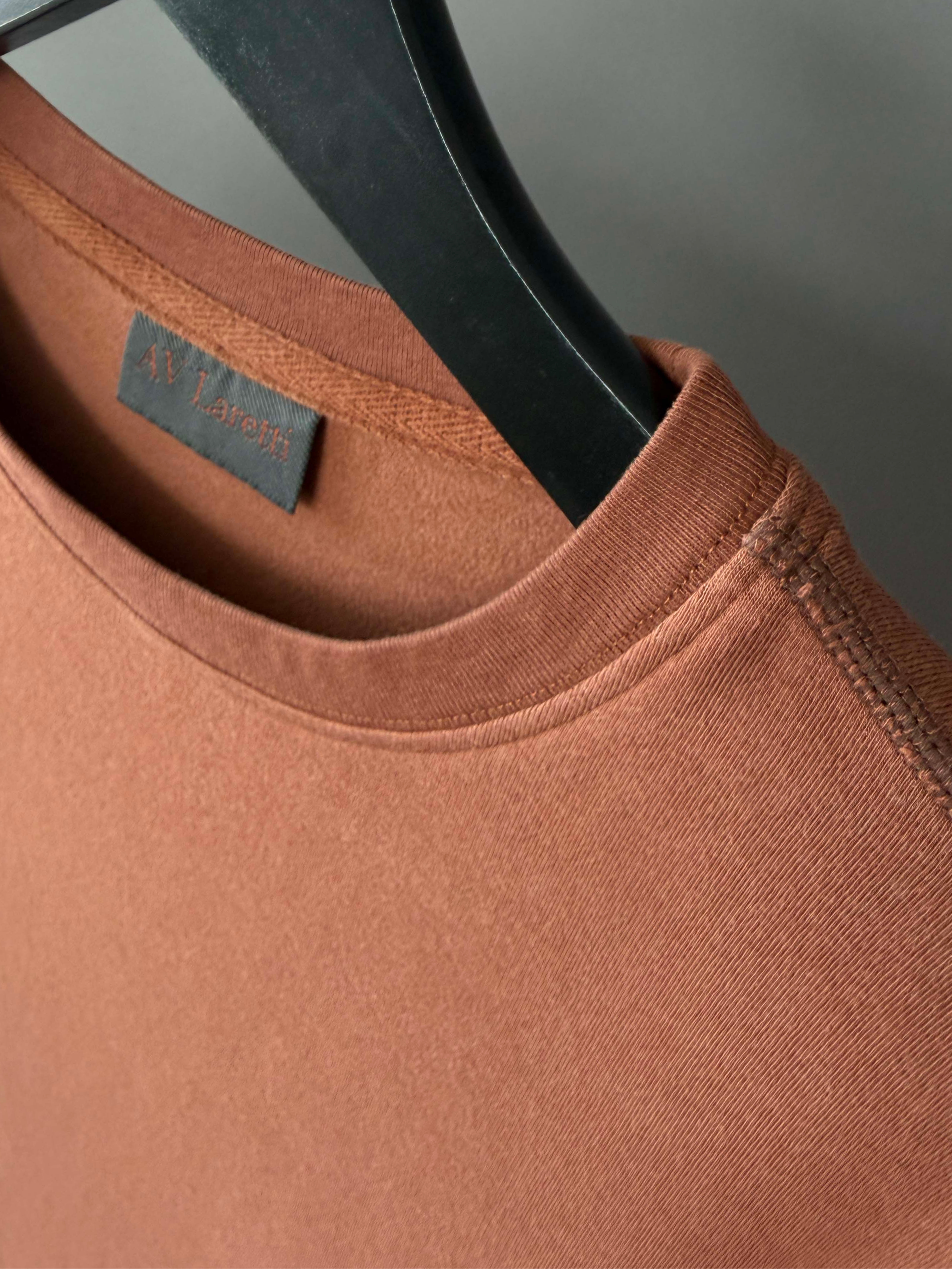 Saddle Brown standard crew neck tee