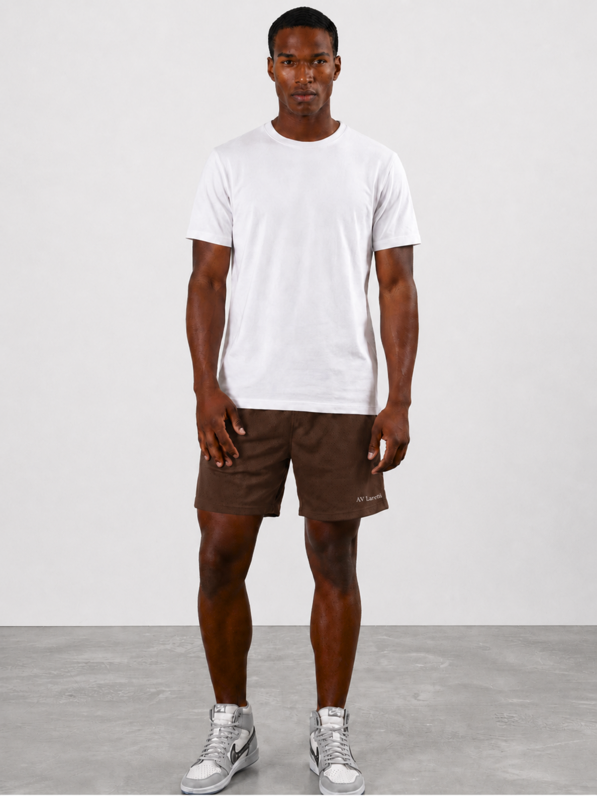 Chocolate Brown Fitness Short with Hidden Zipper Pockets