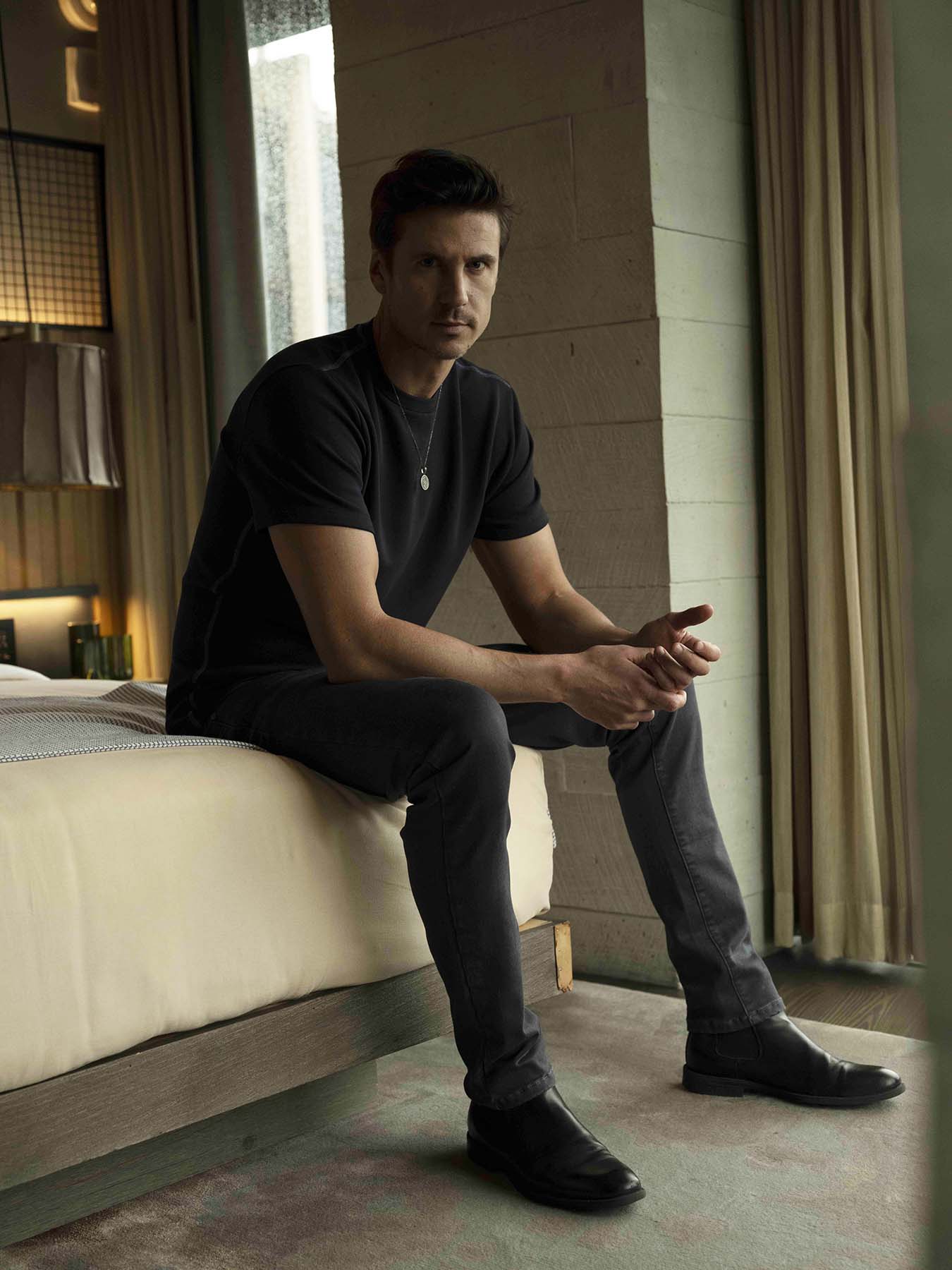 Charcoal Grey Twill Pant
