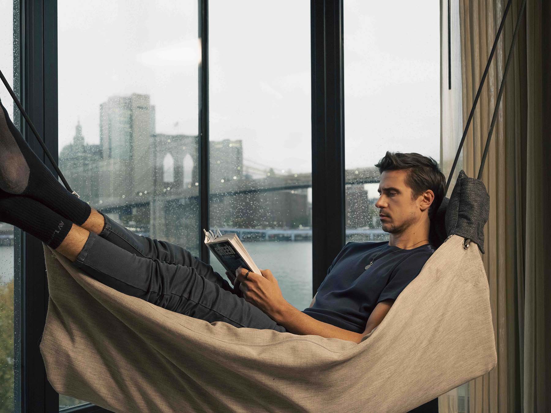 Charcoal Grey Twill Pant