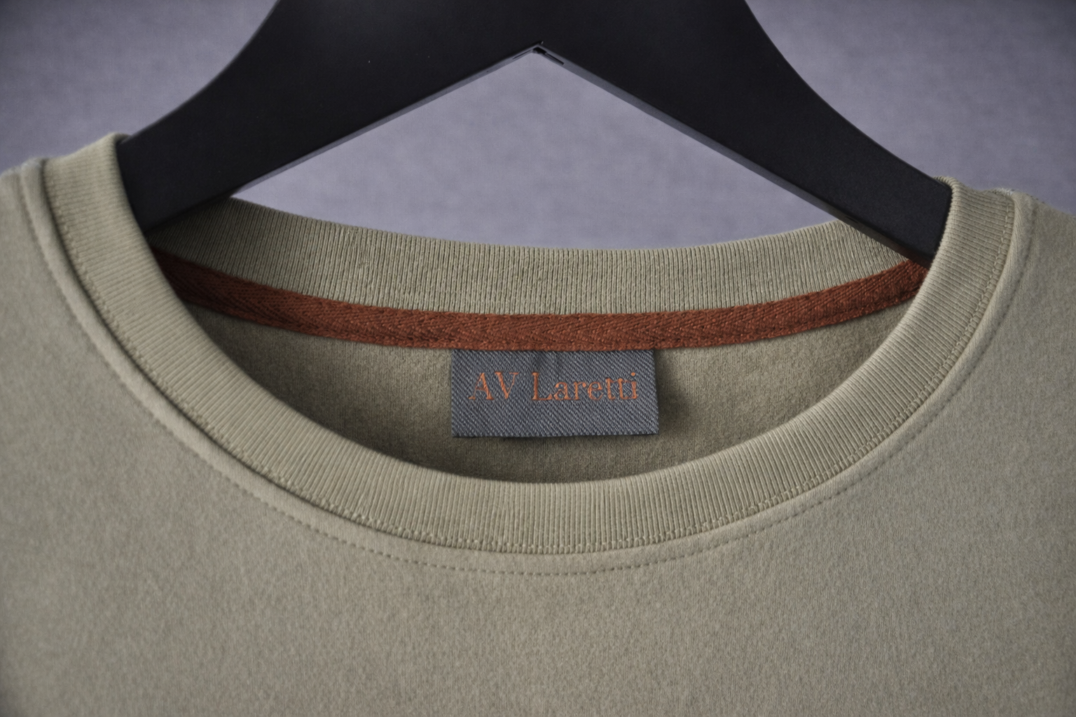 Beige standard crew neck tee