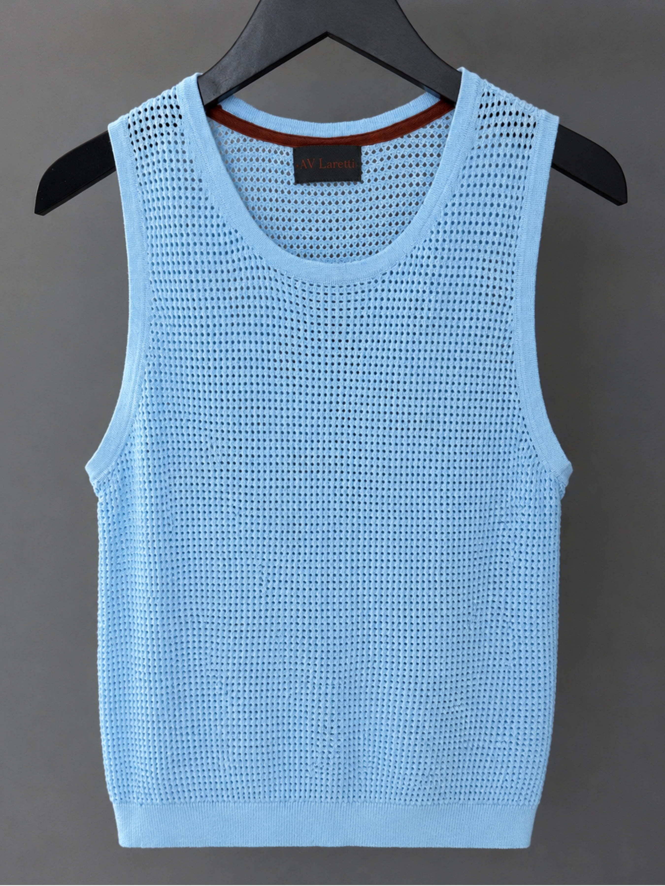 Light Blue Knitted Men's Tank