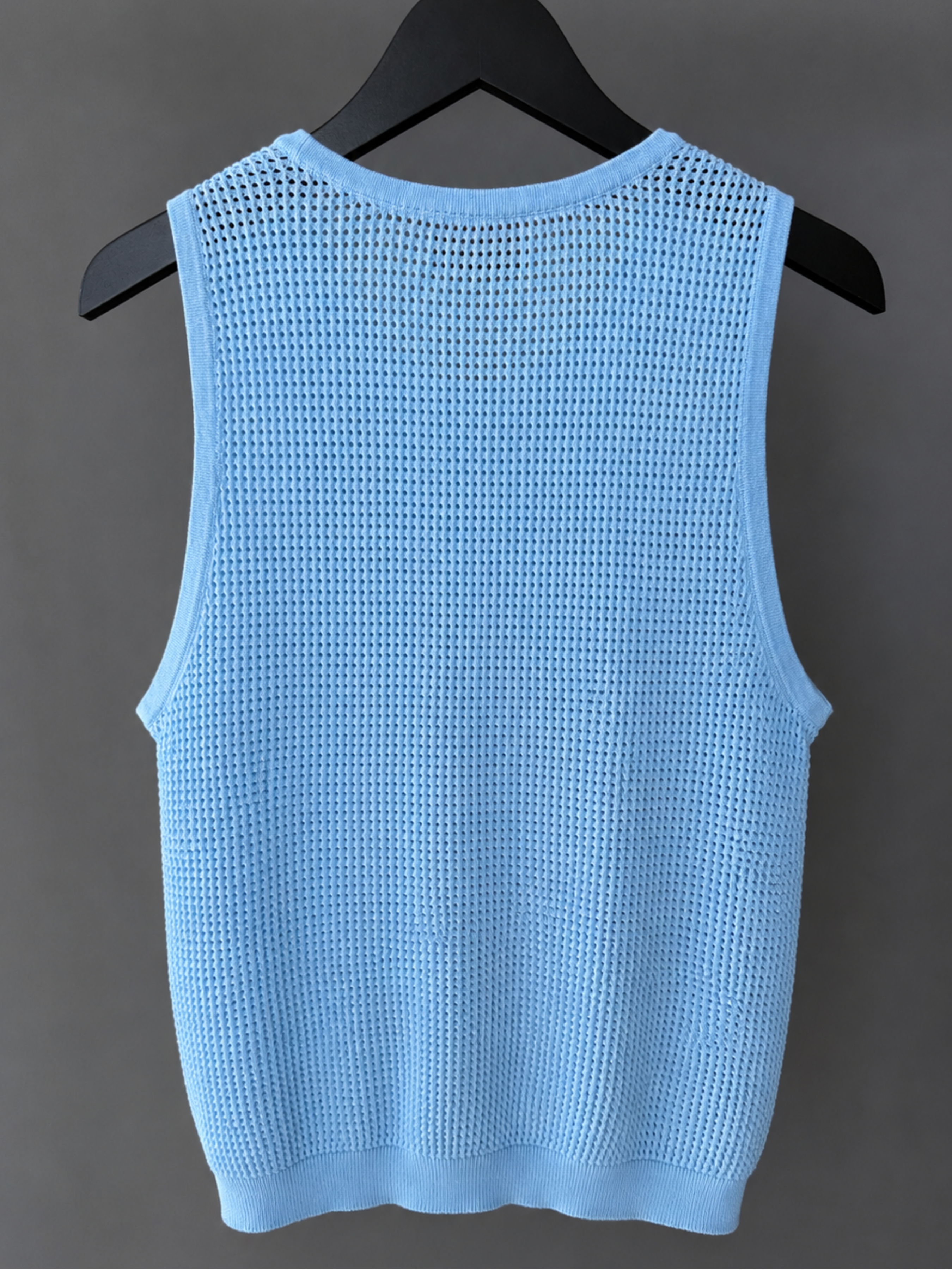 Light Blue Knitted Men's Tank
