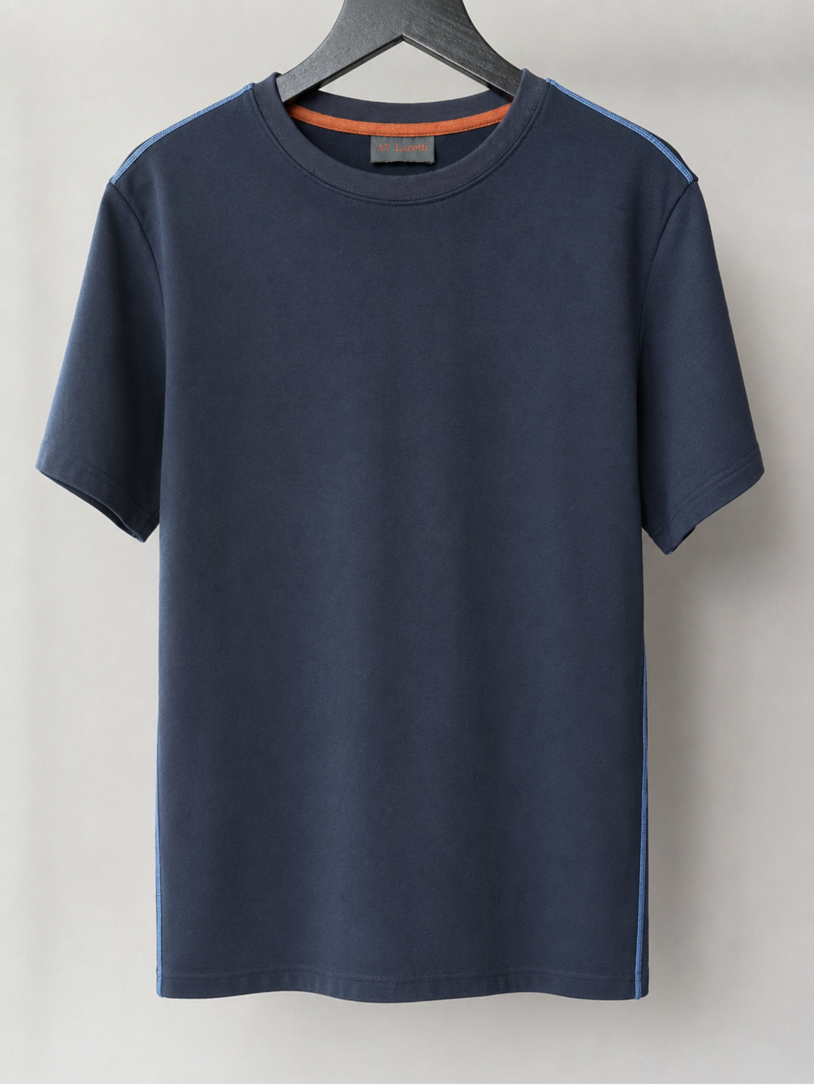 Navy blue standard crew neck