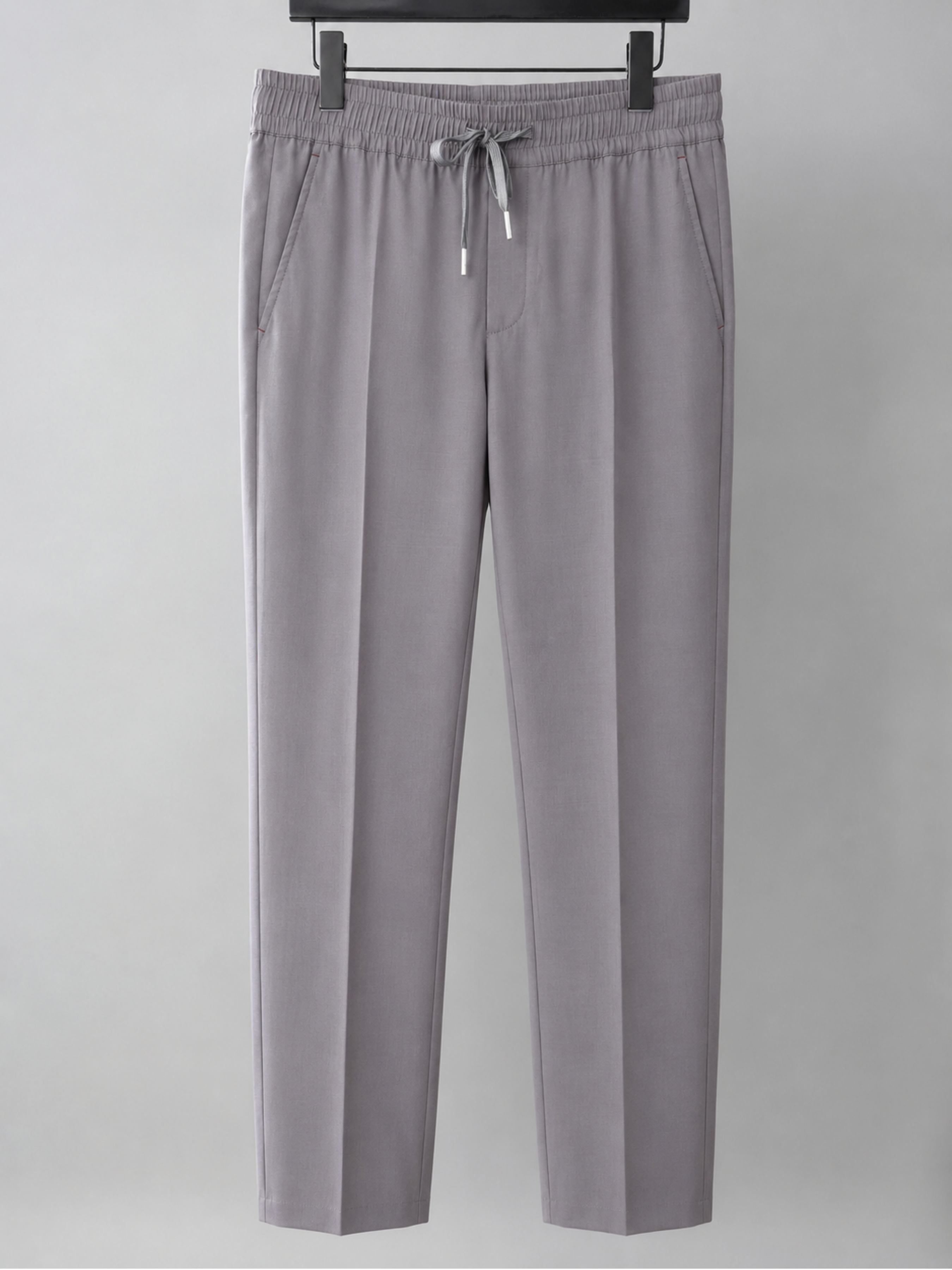 Matching Grey Drawstring Pant with Elastic Waistband