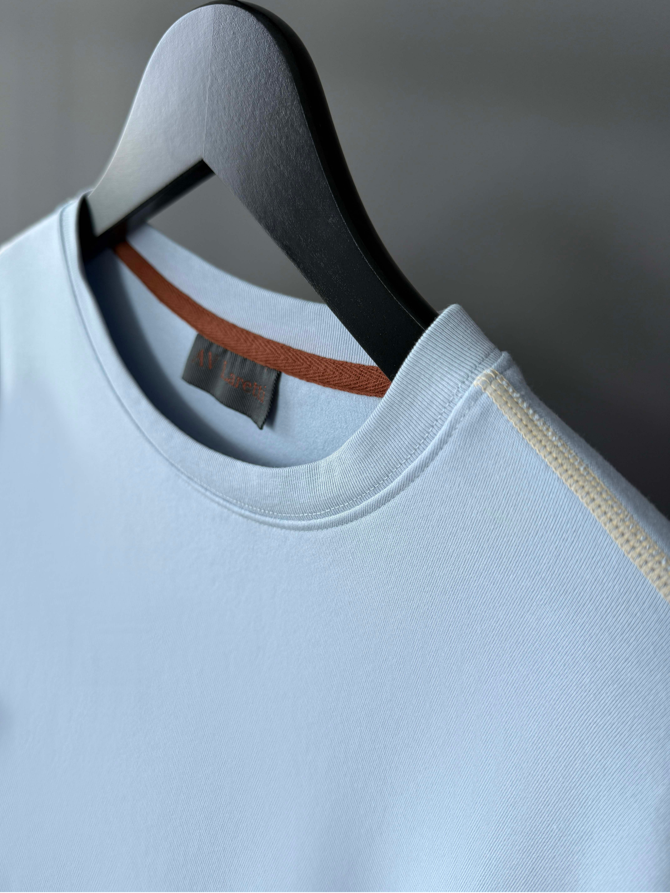 Powder blue crewneck tee shirt