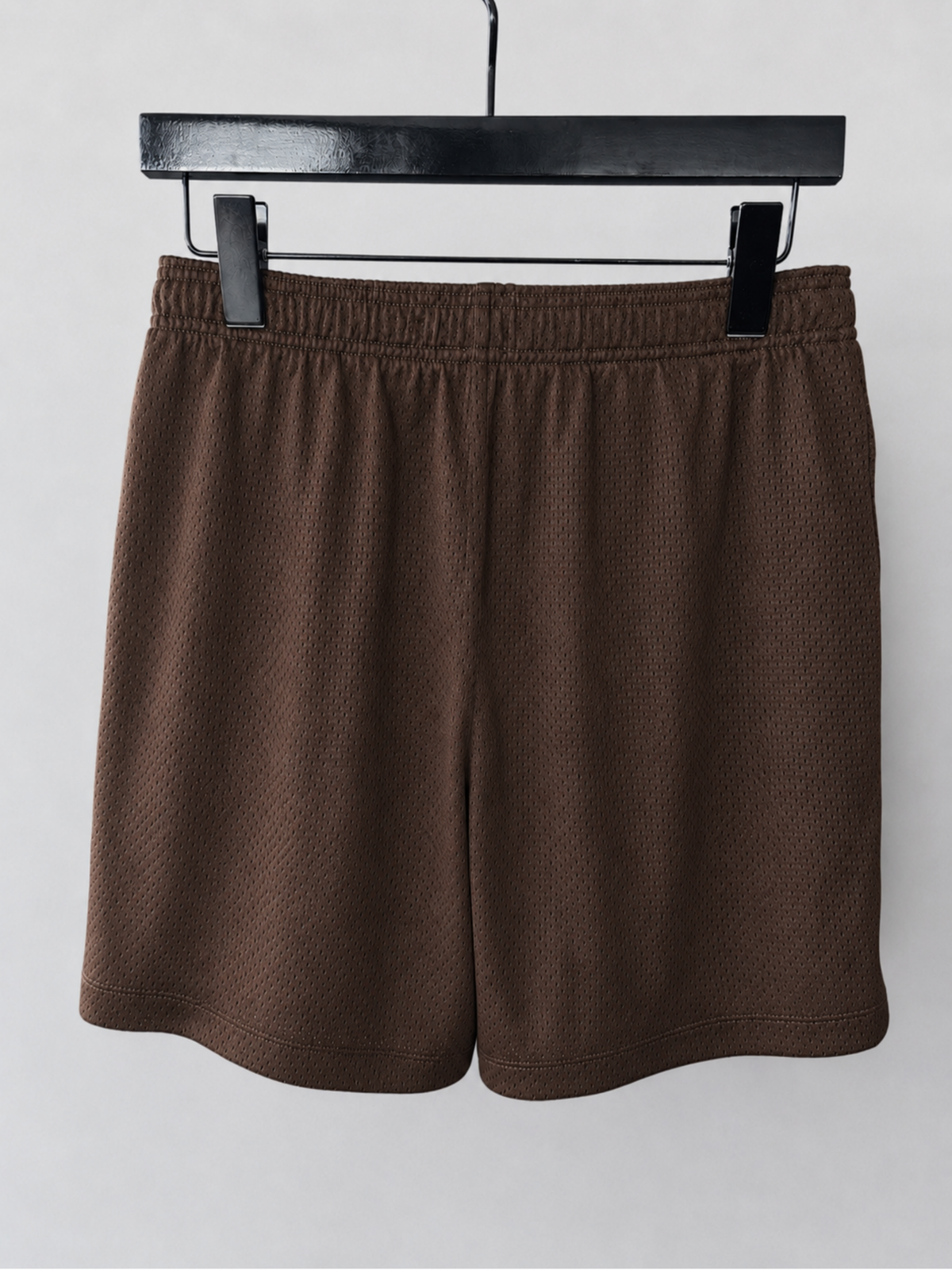 Chocolate Brown Fitness Short with Hidden Zipper Pockets