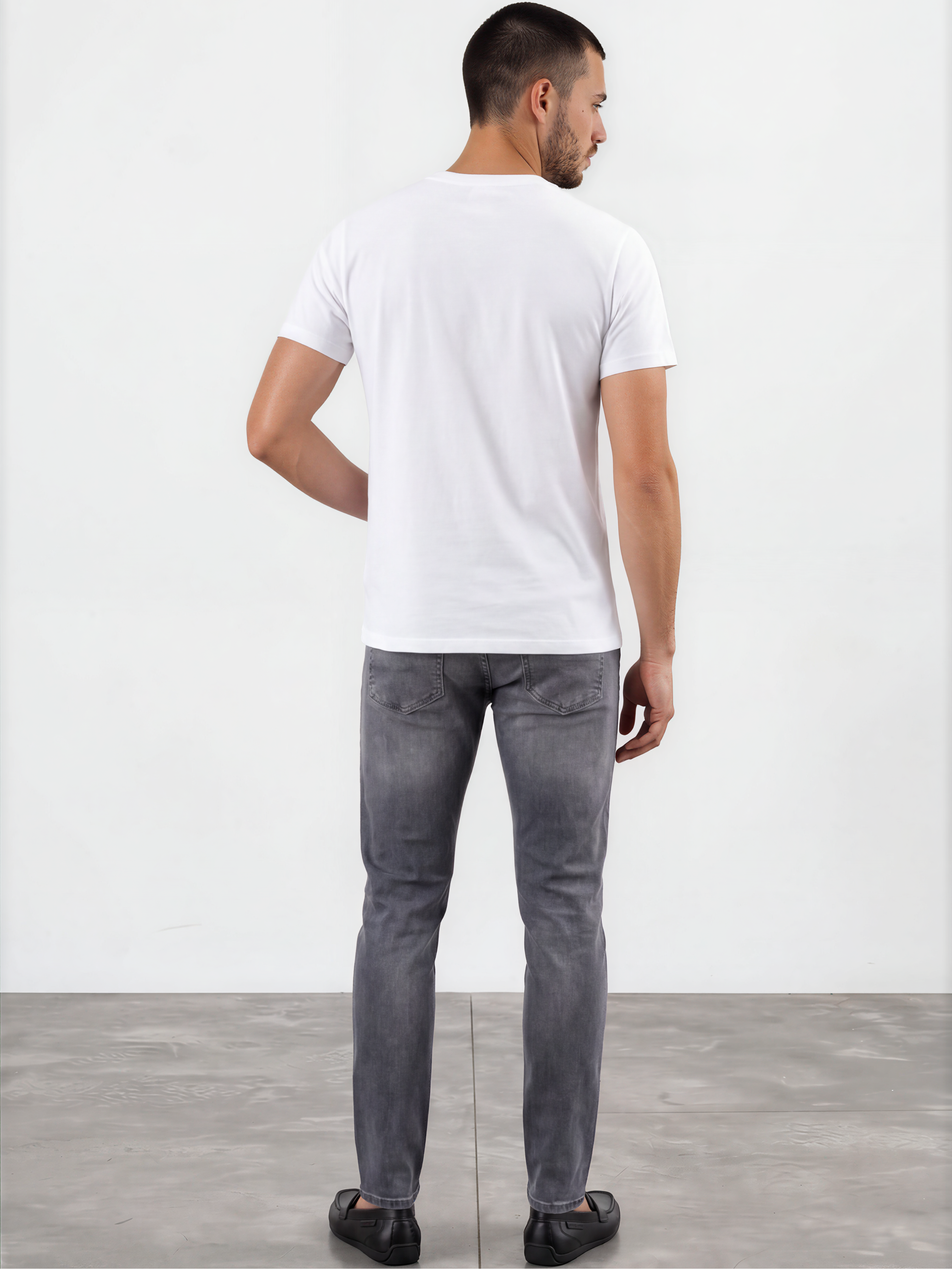 Charcoal Grey Twill Pant