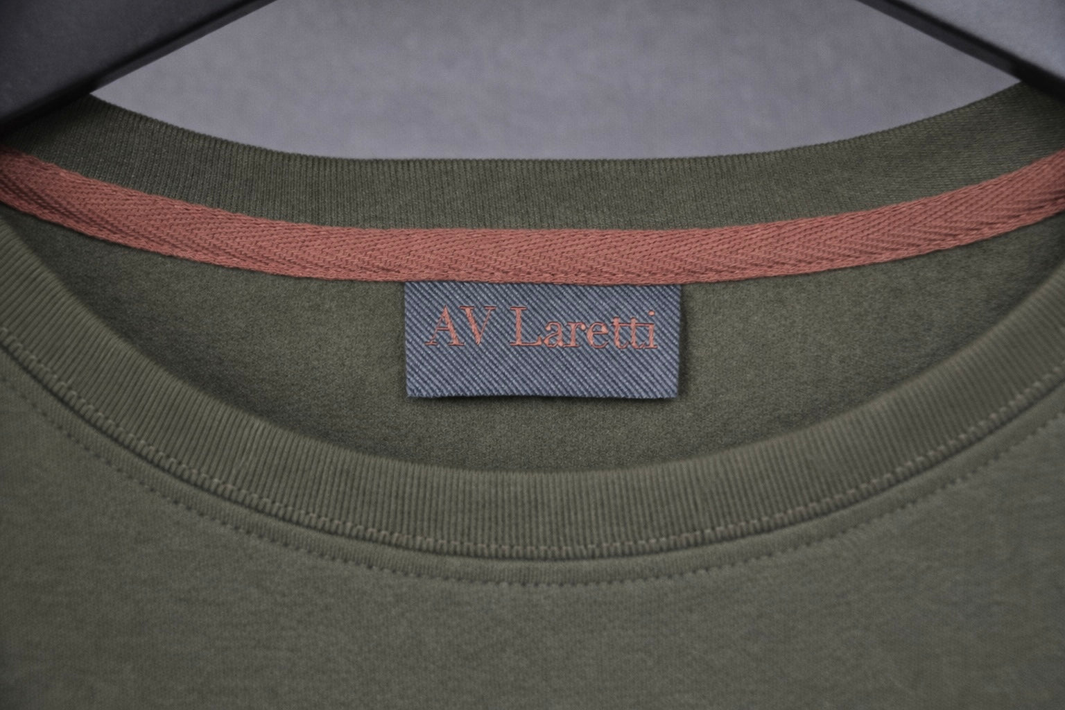 The standard crew neck in olive green