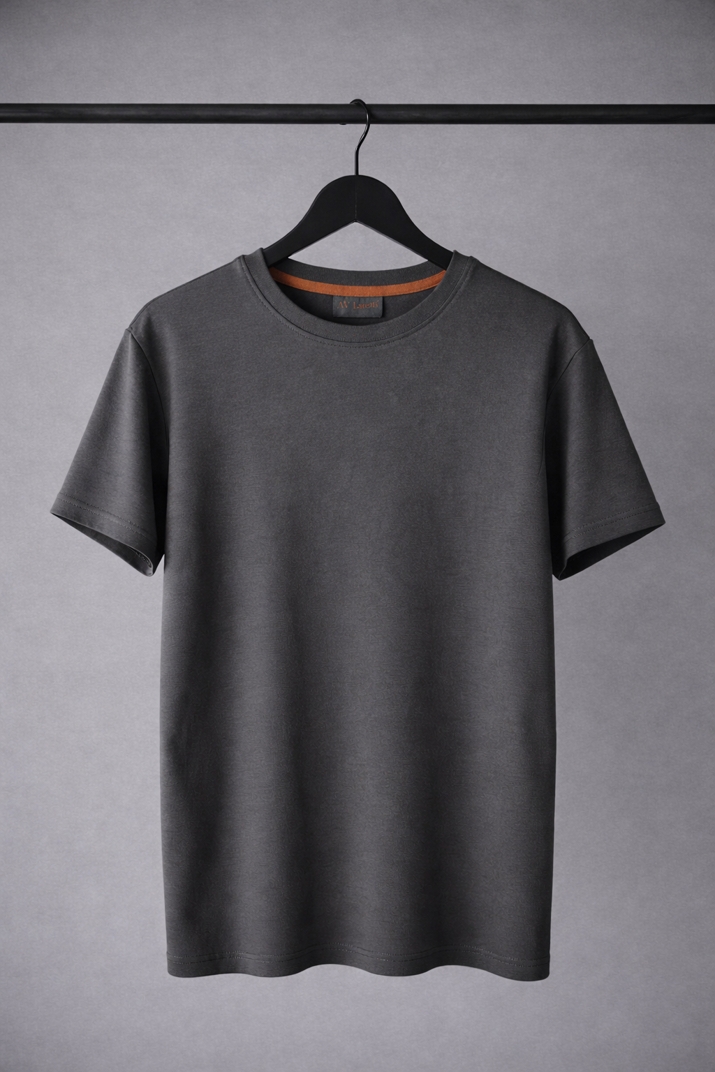 The standard crew neck in charcoal grey
