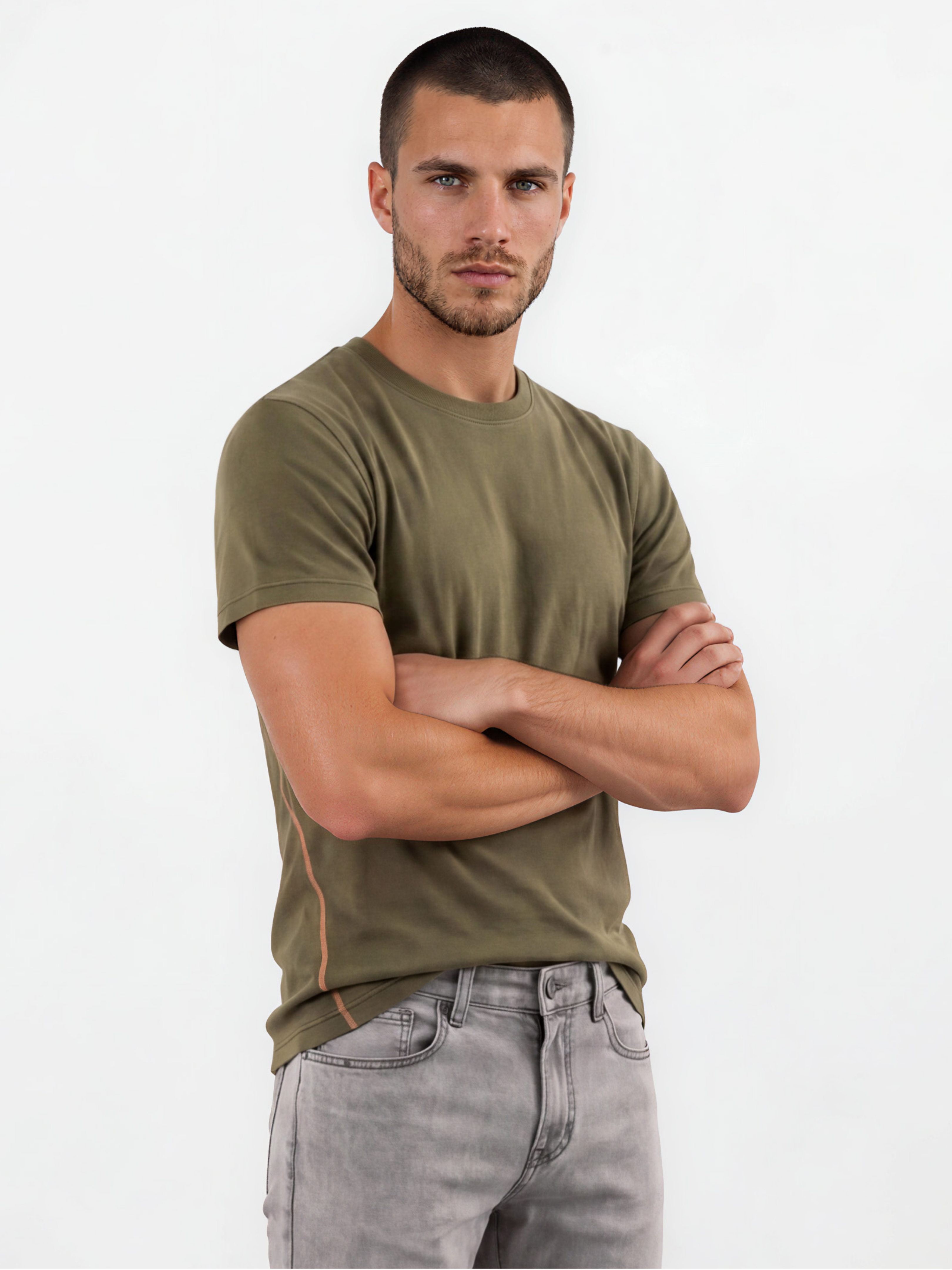 Olive green standard tee