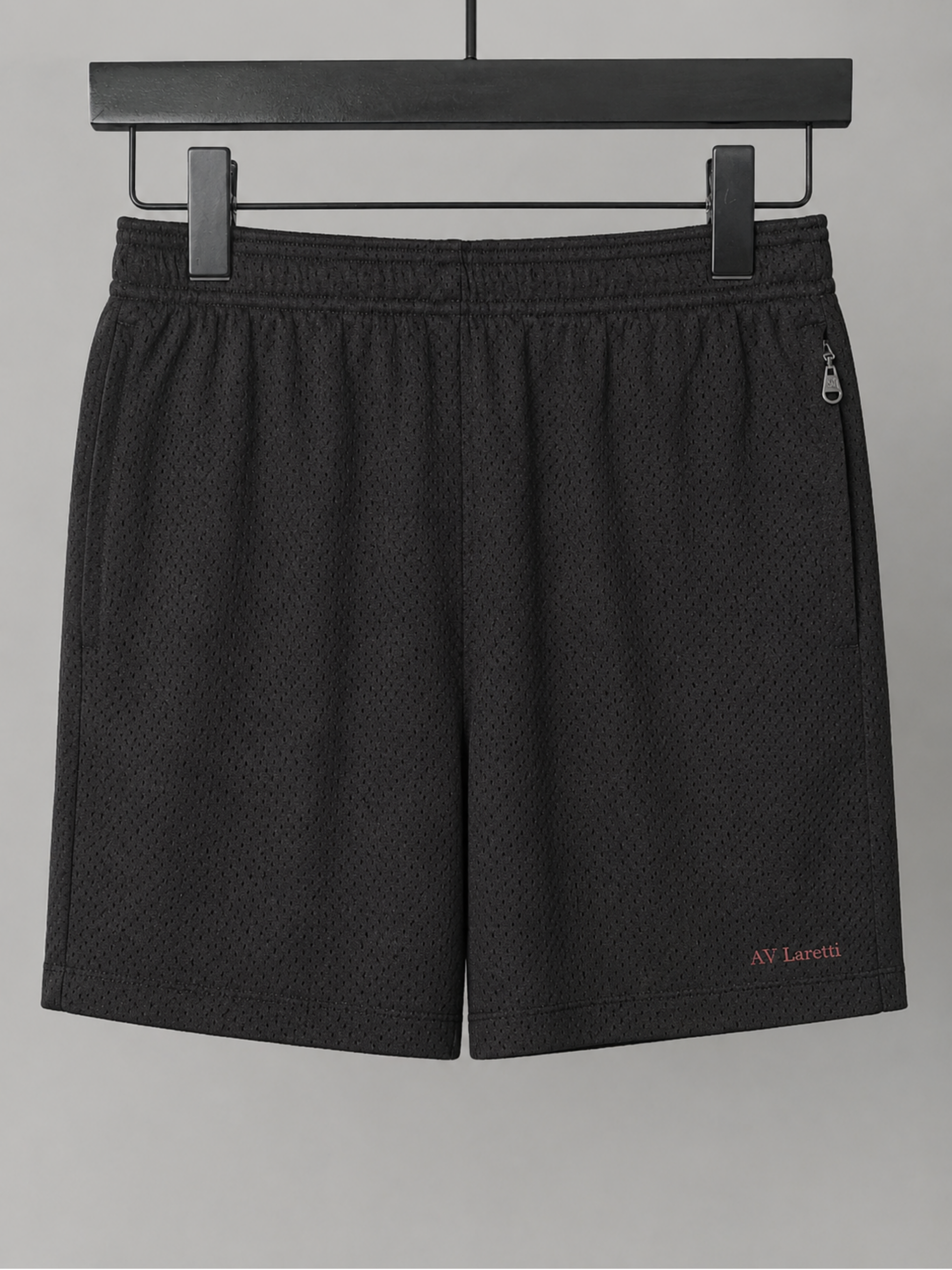 Black Short with Hidden Zipper Pockets