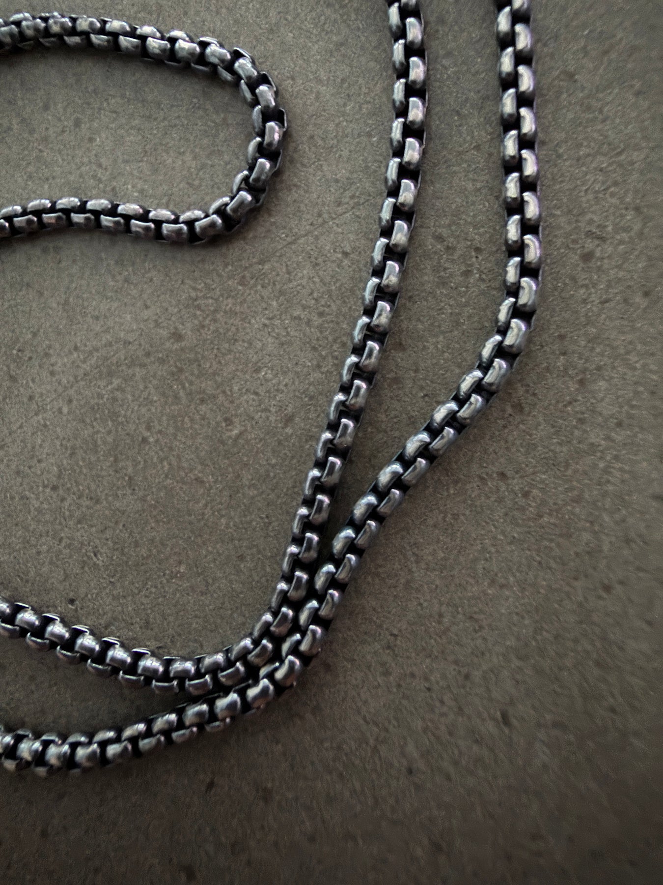 2.0 Box Chain Sterling Silver Necklace
